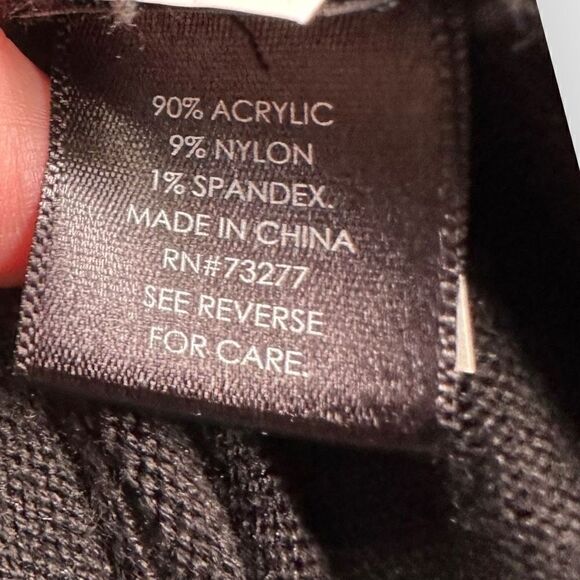 Jason Wu black sweater dress sequin sleeve cuffs women's size xl acrylic/nylon/s - Picture 9 of 9